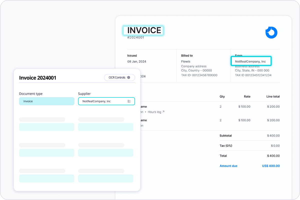 OCR and AI for invocie processing